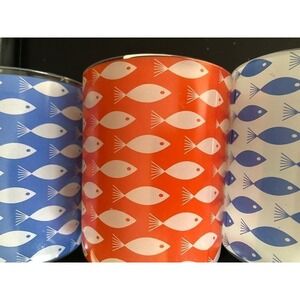 New‎ Fish set of 3 Glass Holders